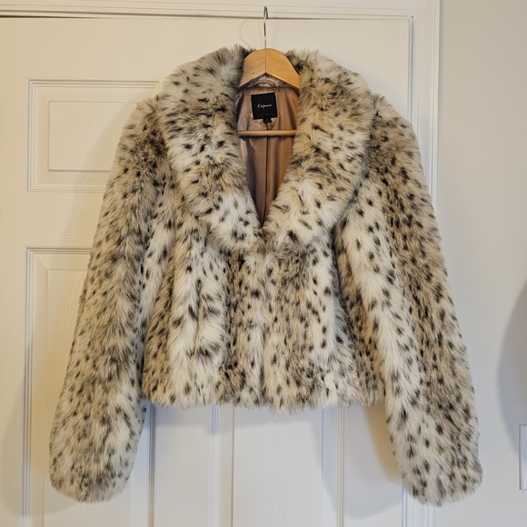 Express Jackets & Blazers - Y2K Express Faux Fur Coat Size Small